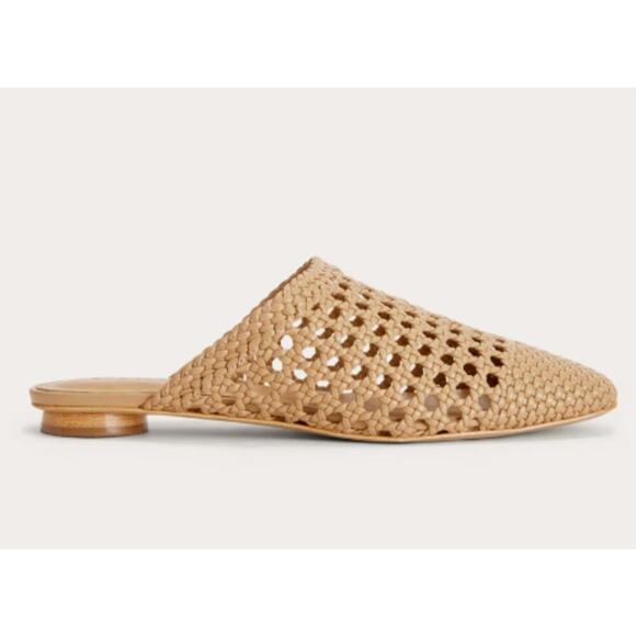 Everlane The Day Mule in Woven Nappa Leather Tan Size 7 - Picture 3 of 12